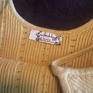 Free People Intimately Butter Yellow Brami Cami bralette crop tank‎ XS soft knit thumbnail 3