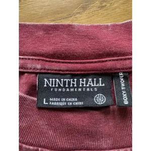 Ninth Hall Fundamentals Sweatshirt Women Size Large Crewneck Cropped Acid‎ Wash thumbnail 3