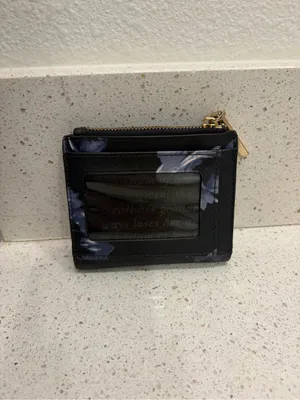 Kate Spade Cameron Street Wallet-Navy/Multi Small BLUE FLORAL EUC thumbnail 7