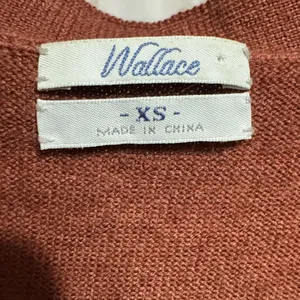 100% Merino‎ Wool Cardigan Sweater Brown Button Front Pocket Classic Sz XS thumbnail 4