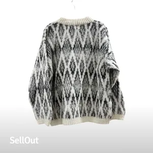 Vintage E.V.E. LTD. Unisex Geometric Pullover Sweater Black Size S thumbnail 2