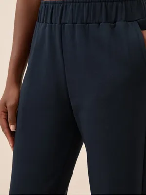 NEW Pact Brushed Fleece sweatpants joggers blue organic cotton minimalist Size S thumbnail 3
