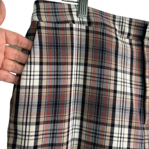 Cara Santana x Apt 9 Plaid Pant High Rise Wide Pants 14 thumbnail 5