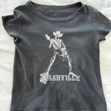 Brandy Melville Skeleton Graphic Tee thumbnail 2