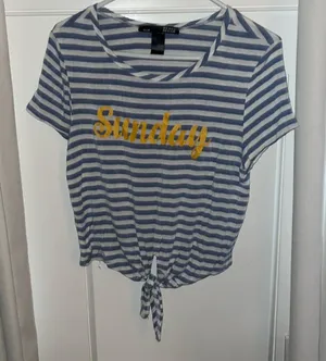 Rebel Sugar Blue White Striped Sunday Size M thumbnail 1