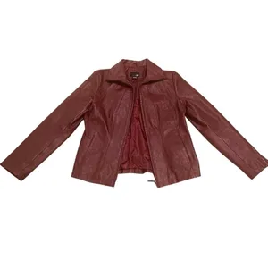 East 5th Vintage Burgundy Leather Jacket thumbnail 2