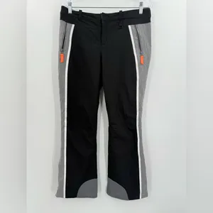 Athleta Women's Chamonix Ski Snow Lined Black/Gray Pants Size 8‎ thumbnail 2