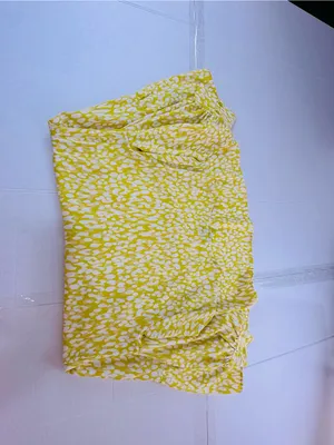 Who What Wear Yellow and White Floral Tiered Midi Dress thumbnail 3