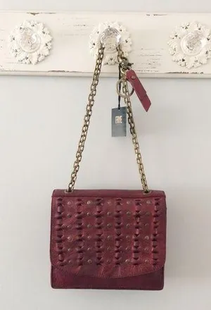 Frye Jade Studded Cross Body Shoulder Bag Purse Brick Red Cherry Red NEW thumbnail 1