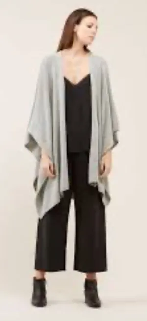 Jigsaw Womens Large Knitted Draped Cape Quiet Luxury Minimalist Effortless thumbnail 1