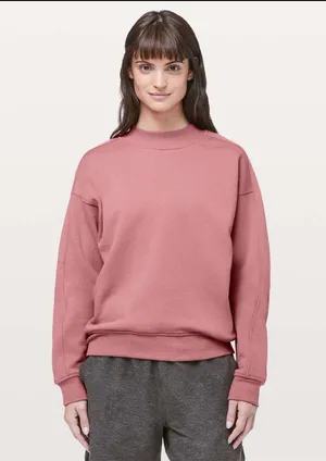 Pink Lululemon Chill On Pullover (Size 4) thumbnail 2