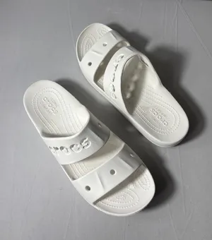 Crocs Slide Sandals White Iconic Comfort Women Size 11 Slip‎ On thumbnail 1