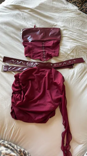 Generation Outcast Clothing Red Two-Piece Dress Set thumbnail 2