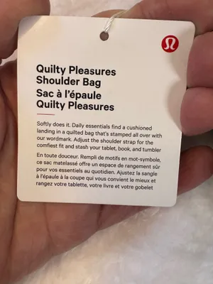 Lululemon Quilted Pleasures Shoulder Bag – Black – NWT thumbnail 3