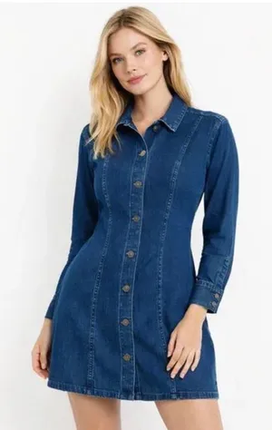 Abercrombie & Fitch Denim Shirt Dress thumbnail 1