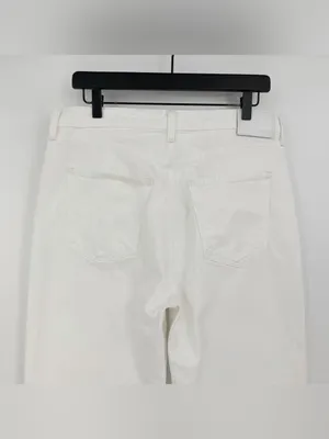 DENIM FORUM *Flawed The Farrah Hi-Rise Wide Leg Jean White 30 thumbnail 10