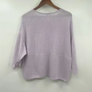 J. Jill Cashmere Sweater Kimono Boxy Fit Lavender Purple Womens Size Small thumbnail 2