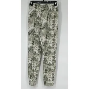 KIKIT Lounge Set Women Small Green White Tie Dye Drawstring Top Joggers 2pc Cozy thumbnail 6