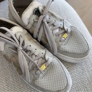 Nike Womens Court Vision Alta TXT Low Top Sneakers in Cream / Tan thumbnail 5