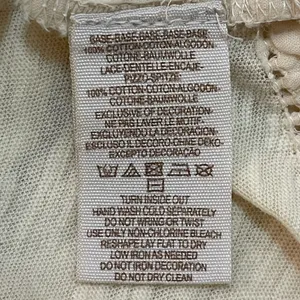 Free People NWT beaded cream Fast Times Cold Shoulder Top Women's size medium thumbnail 9