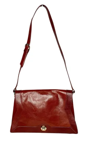 Hobo Brown Leather Twist Lock Closure Shoulder Bag thumbnail 1