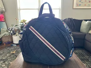 Cinda B Quilted Tennis Tote Blue thumbnail 2