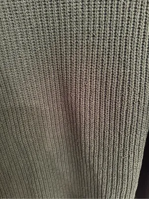 aerie Forest Green Chunky Knit Cowl Sweater thumbnail 4