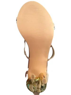 Liliana Nude Strap with Gold Stallion House Silhouette Heel thumbnail 6