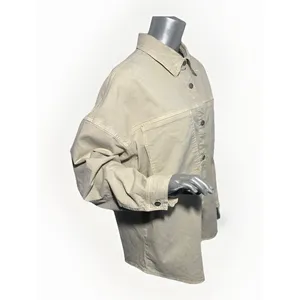 Marine Layer Molly Oversized Shirt Jacket Stone Beige Medium NWT Shacket $168 thumbnail 11