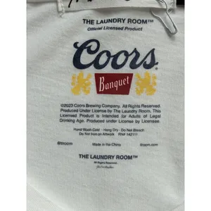 The Laundry Room Coors Banquet Rodeo Graphic Oversized Tee White Womens SM NWOT thumbnail 9