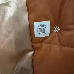 NANUSHKA Hide Quilted Padded Vegan Leather OKOBOR Jacket Brown SMALL thumbnail 15