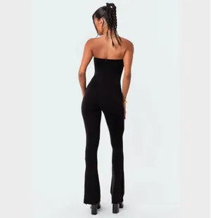 Edikted Melina Side Slits Flared Jumpsuit thumbnail 4
