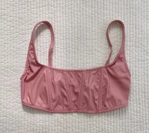 light pink corset tank top cropped thumbnail 1