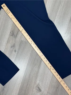 Victorias Secret Tapered Leg Ankle Pants Trousers Blue 8 Mid‎ Rise Lightweight thumbnail 11