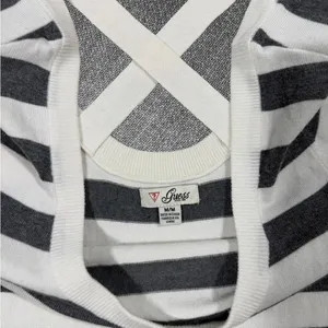 Guess Black And White Striped Dress thumbnail 4