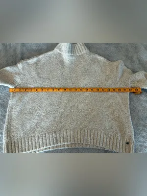 Cozy Mock Neck Women's American Eagle Sweater in Light Beige Size X-Small thumbnail 8