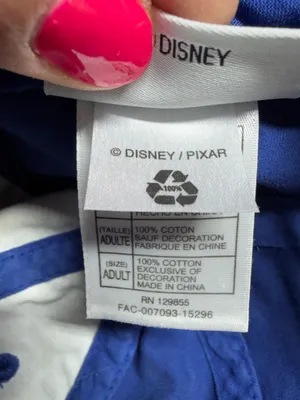 Disney Parks MU Adult Blue Baseball Cap Distressed Bill Adjustable Hat Cotton thumbnail 8
