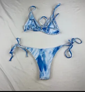 NEW Bikini set + Cover up Blue thumbnail 2