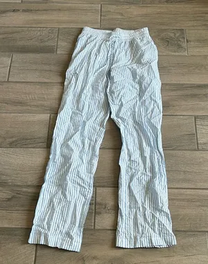 Being my most beautiful self stripe pajama bottoms thumbnail 1