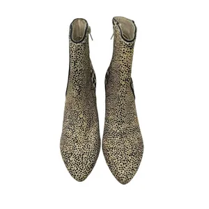Matisse Moon Walkin Boots Beige Cowhair‎ Leopard Print Heeled Size 8 thumbnail 2