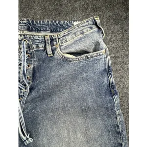 Gap Low Rise 90s Loose Lace Up Jeans Womens 30 Light Wash Wide Leg Y2K thumbnail 5