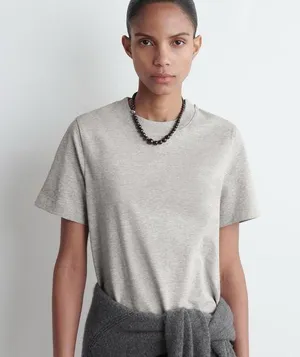 COS CLEAN CUT REGULAR T-SHIRT in Gray Marl size small thumbnail 1