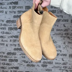 Lucky brand | women leather suede booties thumbnail 6