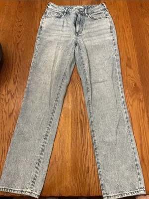 PacSun Light Blue Straight Leg Women's Jeans thumbnail 1