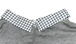Adrianna Papell Peter Pan Collar Layered Look Top thumbnail 3