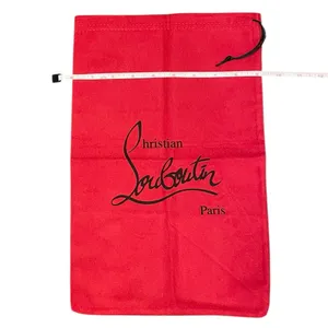 Christian Louboutin 14.5” x 9” Red Crossbody Shoulder Bag Clutch Dustbag thumbnail 4