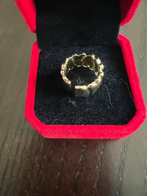 Women’s Gorgeous Golden Adjustable Statement Ring Size 7 thumbnail 3