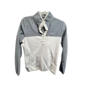 Columbia Women's Gray Fleece Snap Pullover Size S Casual Long Sleeve thumbnail 2