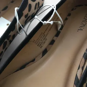 NWT Leopard animal print ballet ballerina flats bow detail pointed toe-6.5 #coquette thumbnail 4