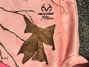 Womens XL16/18 Realtree Pink Camo Performance Pullover Fleece Hoodie thumbnail 4